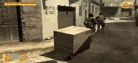 metal gear box crawl gif|metal gear box gif.